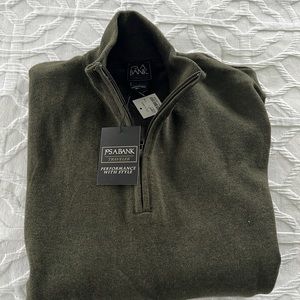Joseph A Bank cotton 1/4 zip